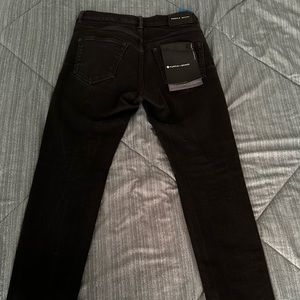 style P001 Low rise with slim leg purple jeans limited edition black label